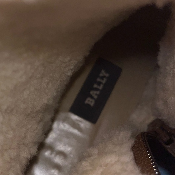 Bally Shearling Suede Booties Heels, Size 7.5, Made in Italy - Picture 8 of 12